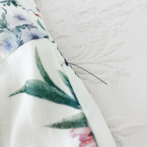 NWOT Lulus Sunny Posture Ivory Floral Sleeveless Midi Dress With Pockets Medium - Picture 6 of 8